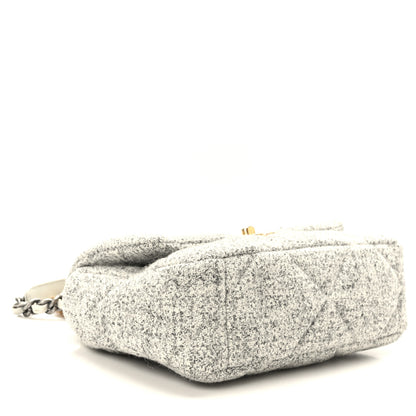 Chanel Tweed Quilted Medium Chanel 19 Flap 4 of 9