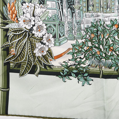 Hermes Silk Jardins D Hiver Scarf 90 4 of 8