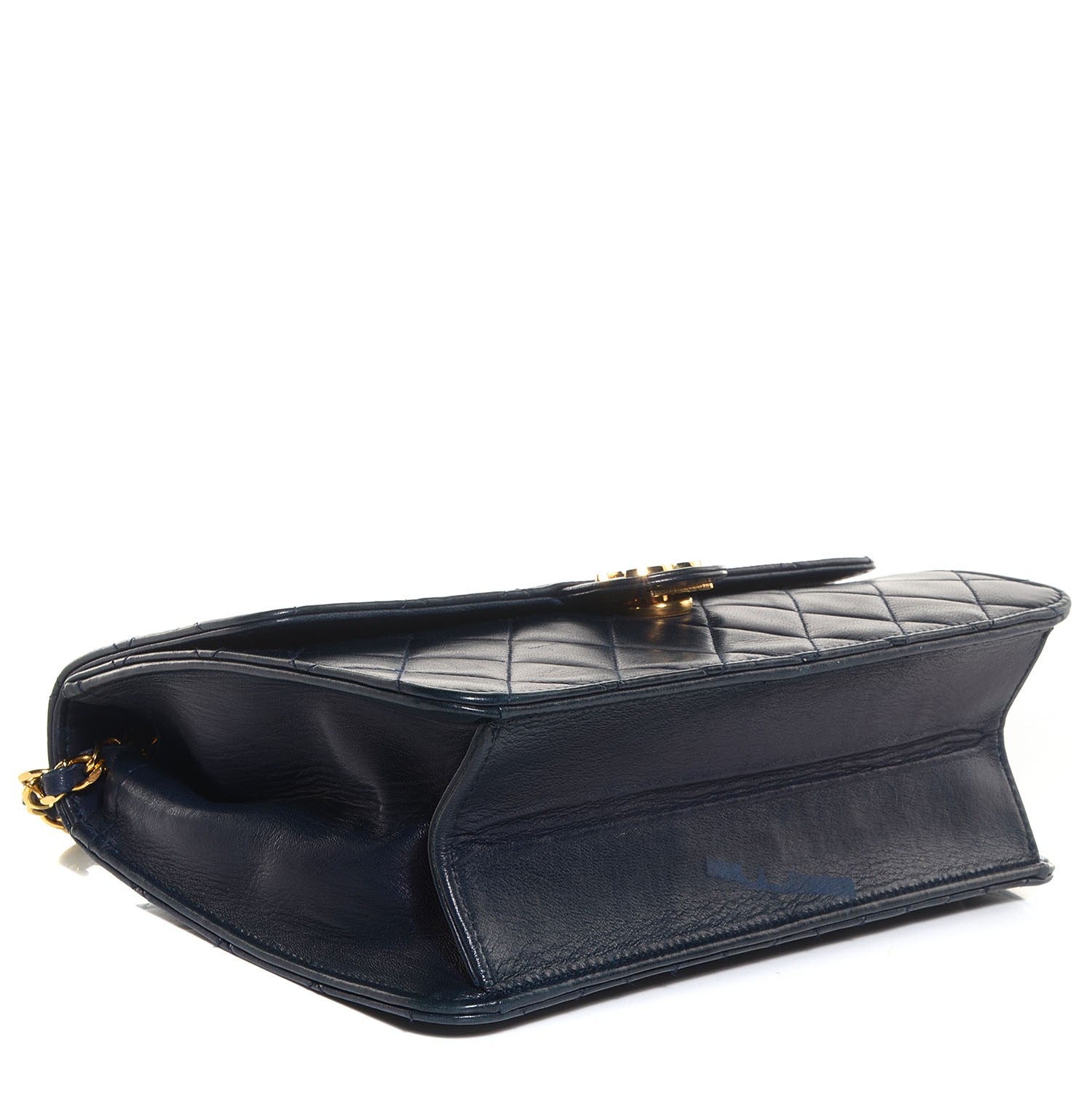 Chanel Lambskin Small Single Flap Navy 4 of 8