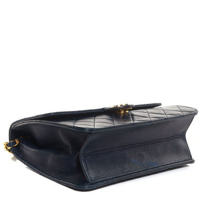 Chanel Lambskin Small Single Flap Navy 4 of 8