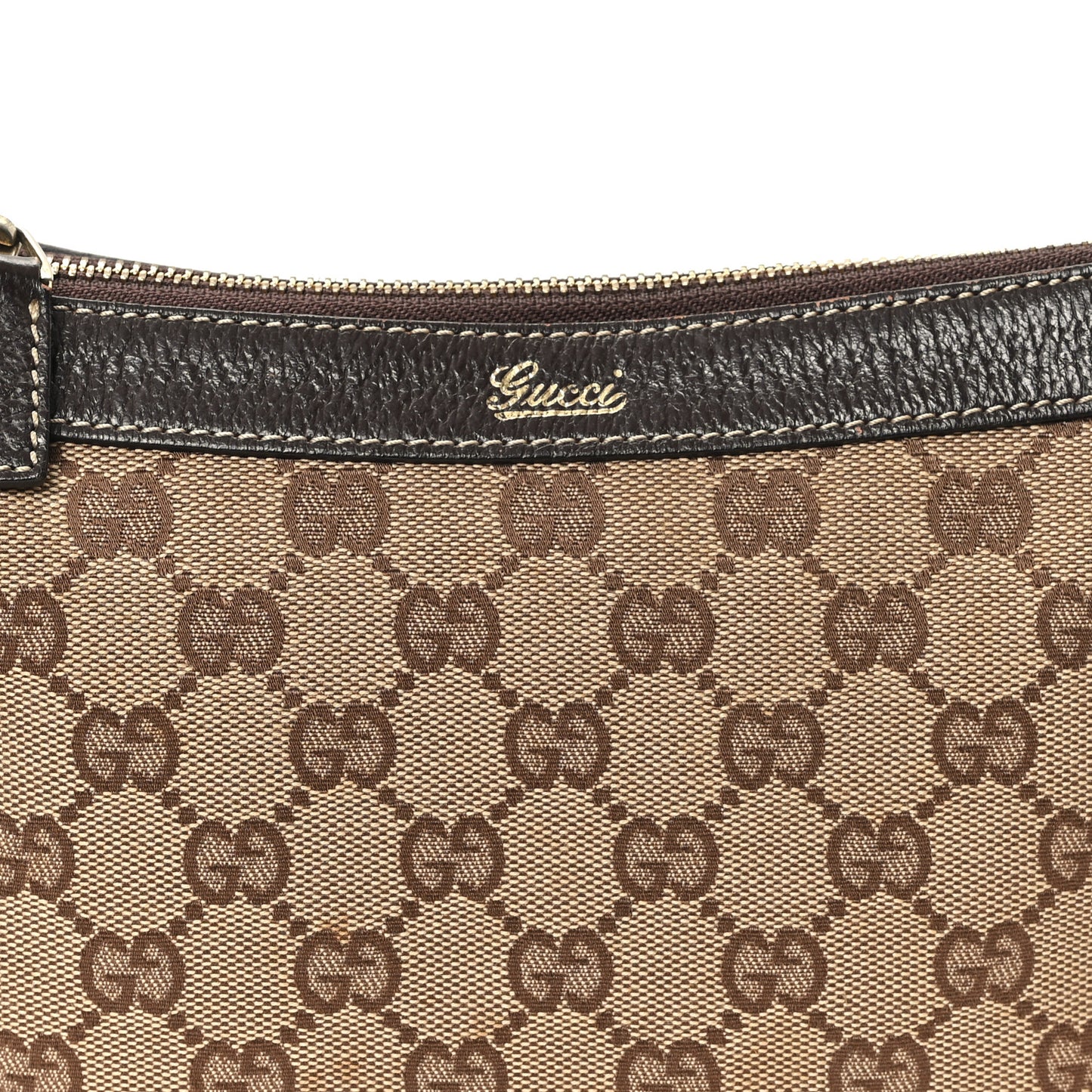 Monogram Abbey Shoulder Bag Dark Brown