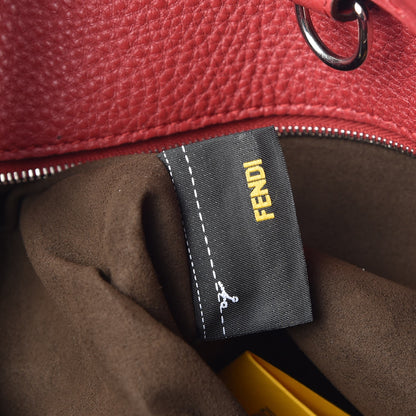 Fendi Cuoio Romano Selleria Large Anna Bucket Bag Rosso 8 of 8