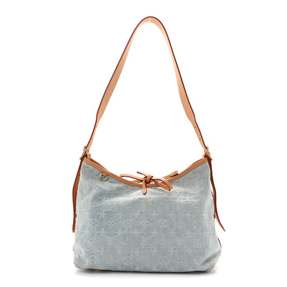 Louis Vuitton Monogram Denim CarryAll PM Sky Blue 1 of 12
