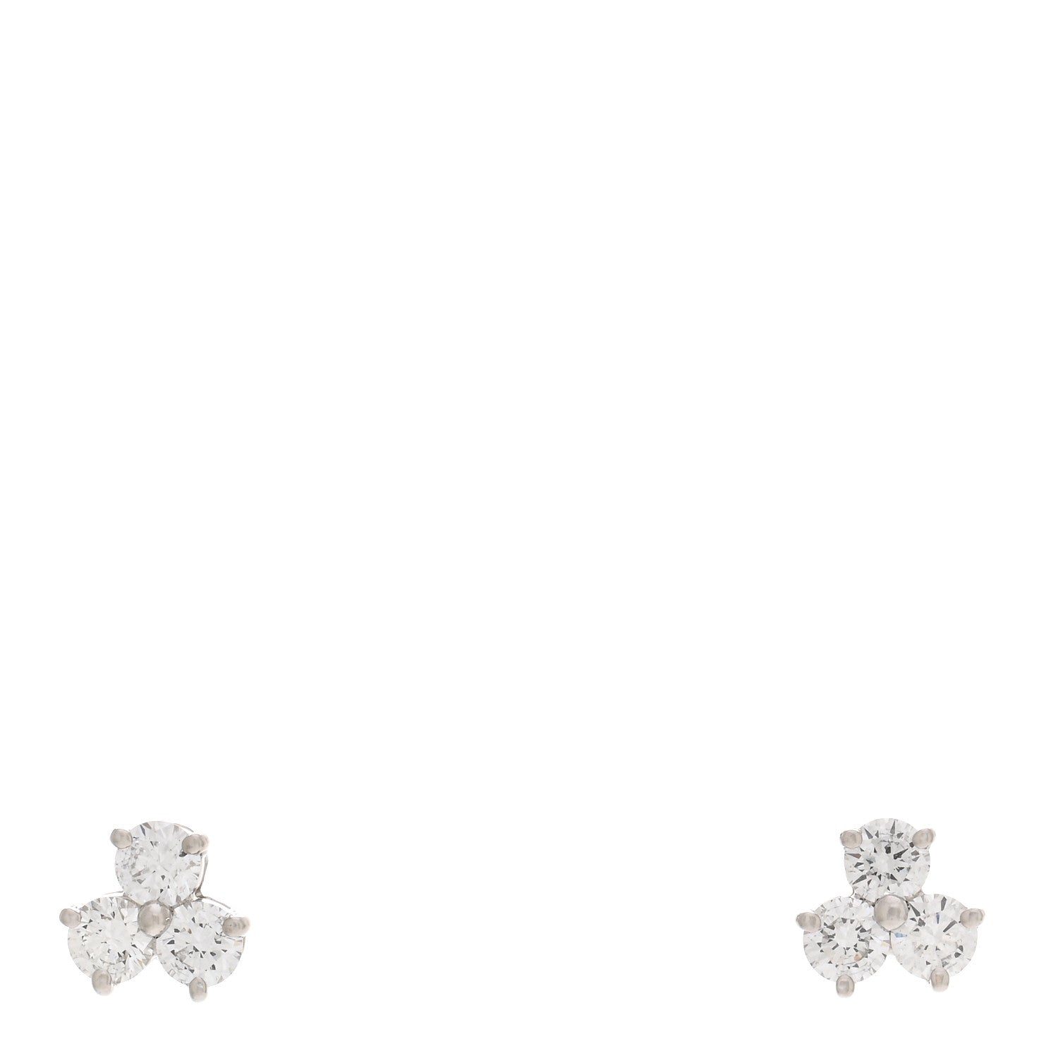 Tiffany Platinum Diamond Aria Earrings 1 of 4