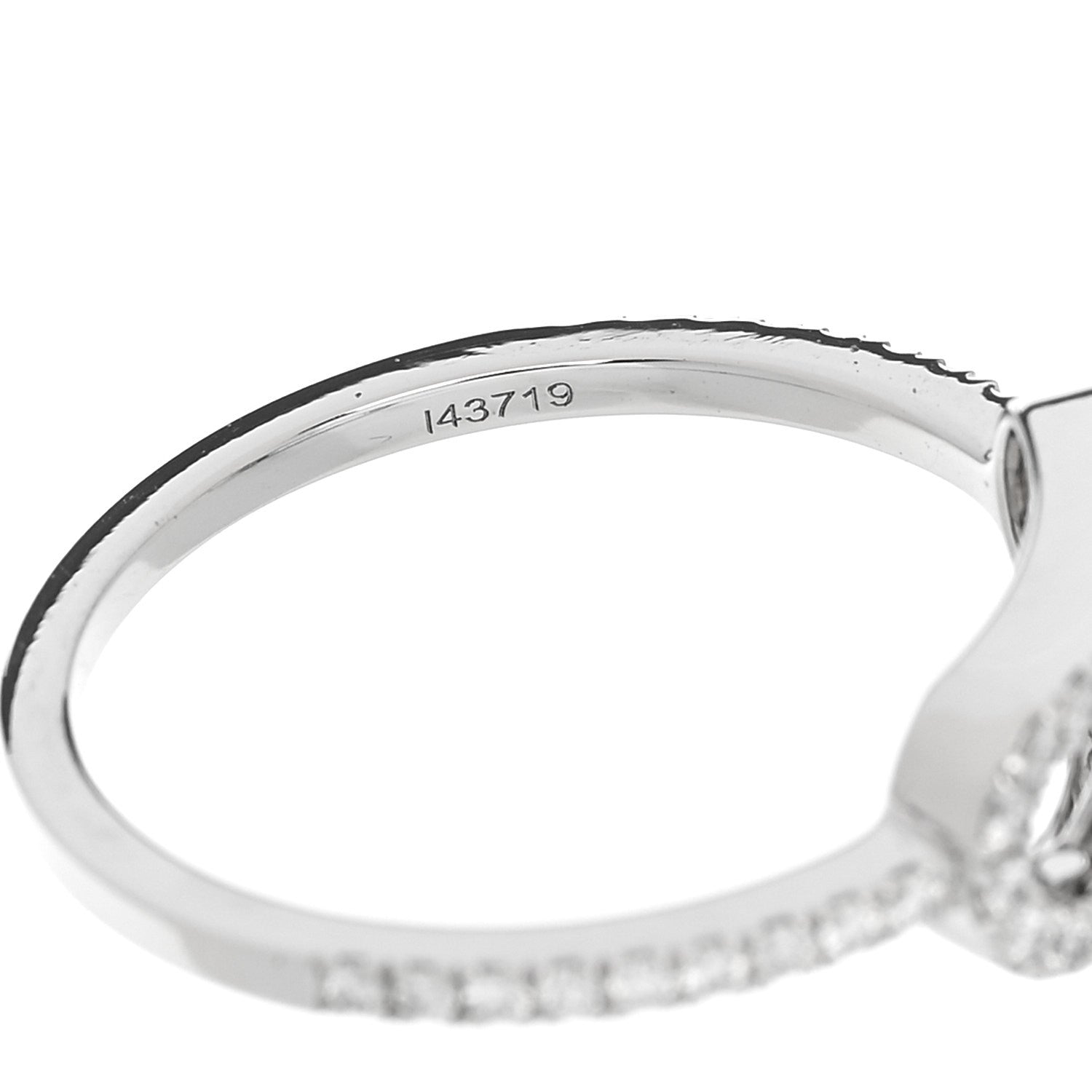 Messika 18K White Gold Diamond Move Uno Pave Ring 53 6.5 4 of 5