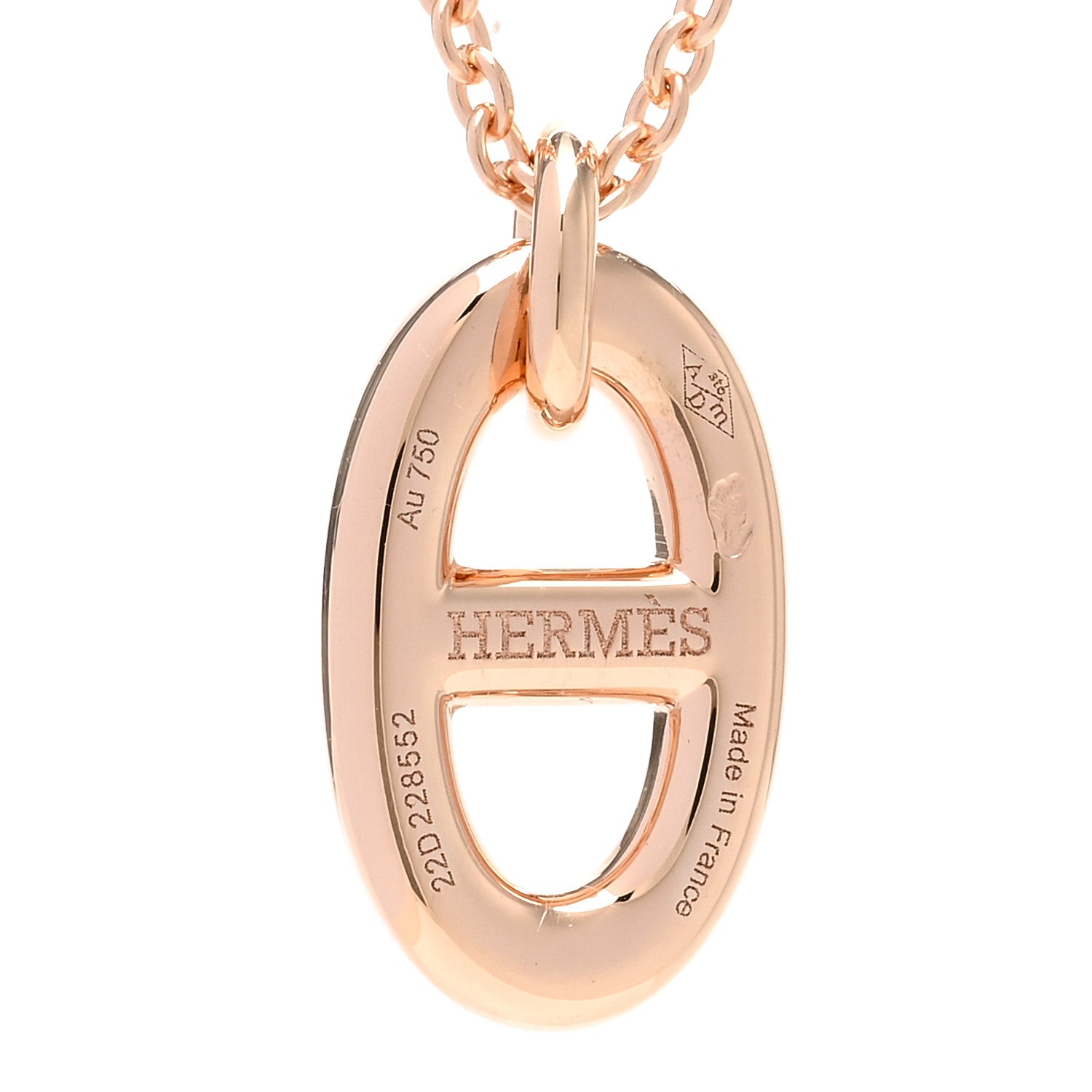 Hermes 18K Rose Gold PM Farandole Pendant Necklace 4 of 5