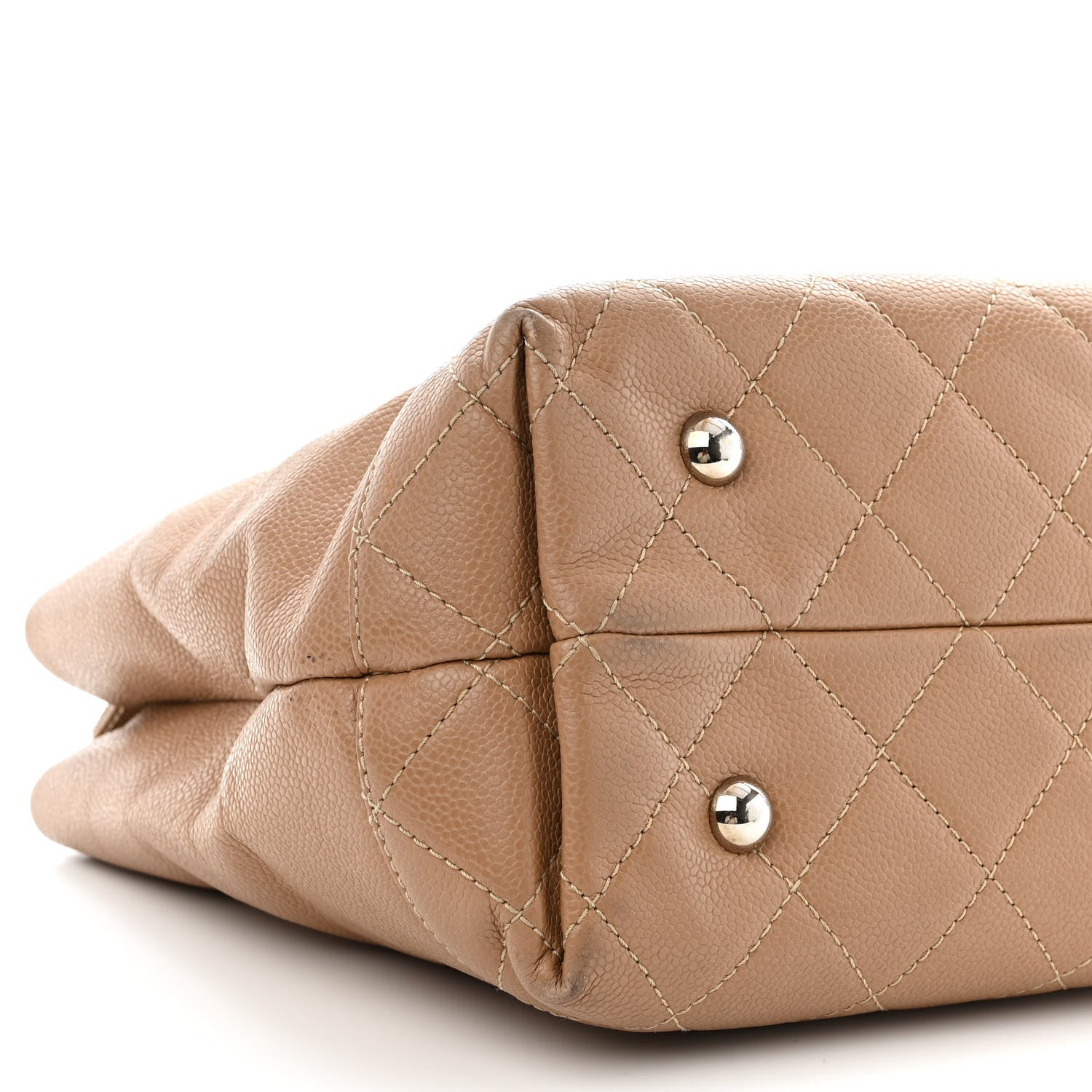 Chanel Caviar Medium Soft CC Top Handle Tote Dark Beige 11 of 18