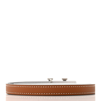 Hermes Swift Epsom 13mm Mini 5382 H Belt 80 Gold White 2 of 6