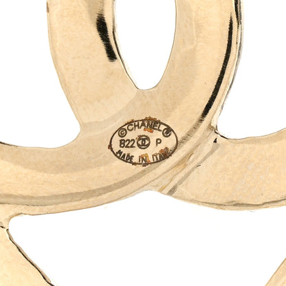 Chanel Metal CC Heart Coco In Love Hoop Earrings Gold 4 of 5