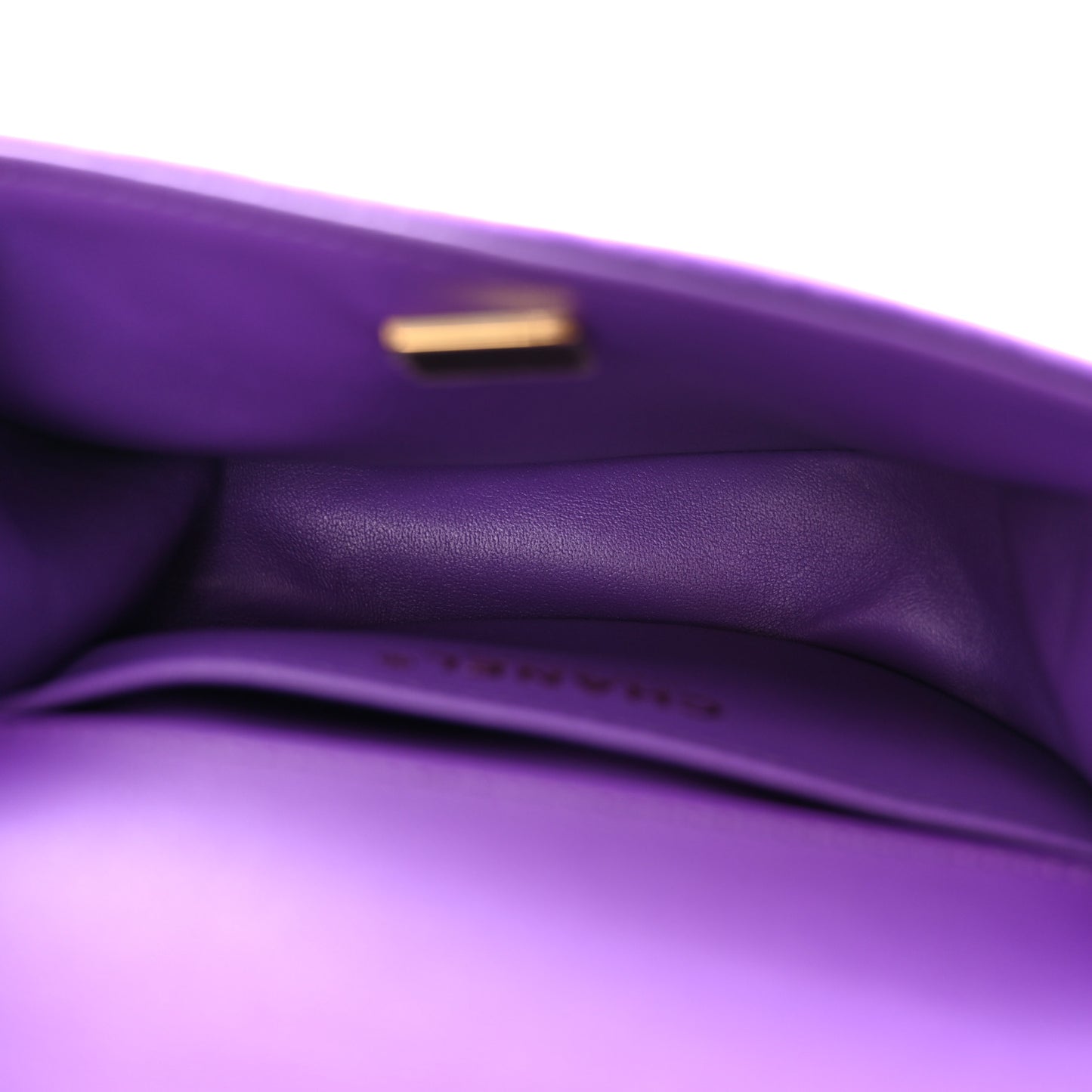 Velvet Quilted Small Boy Messenger Bag Purple