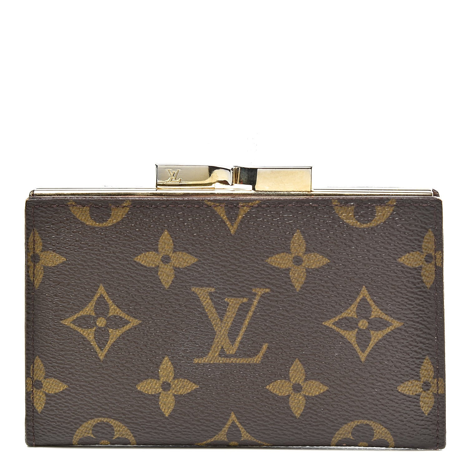 Louis Vuitton Monogram French Kiss Lock Coin Purse 1 of 8