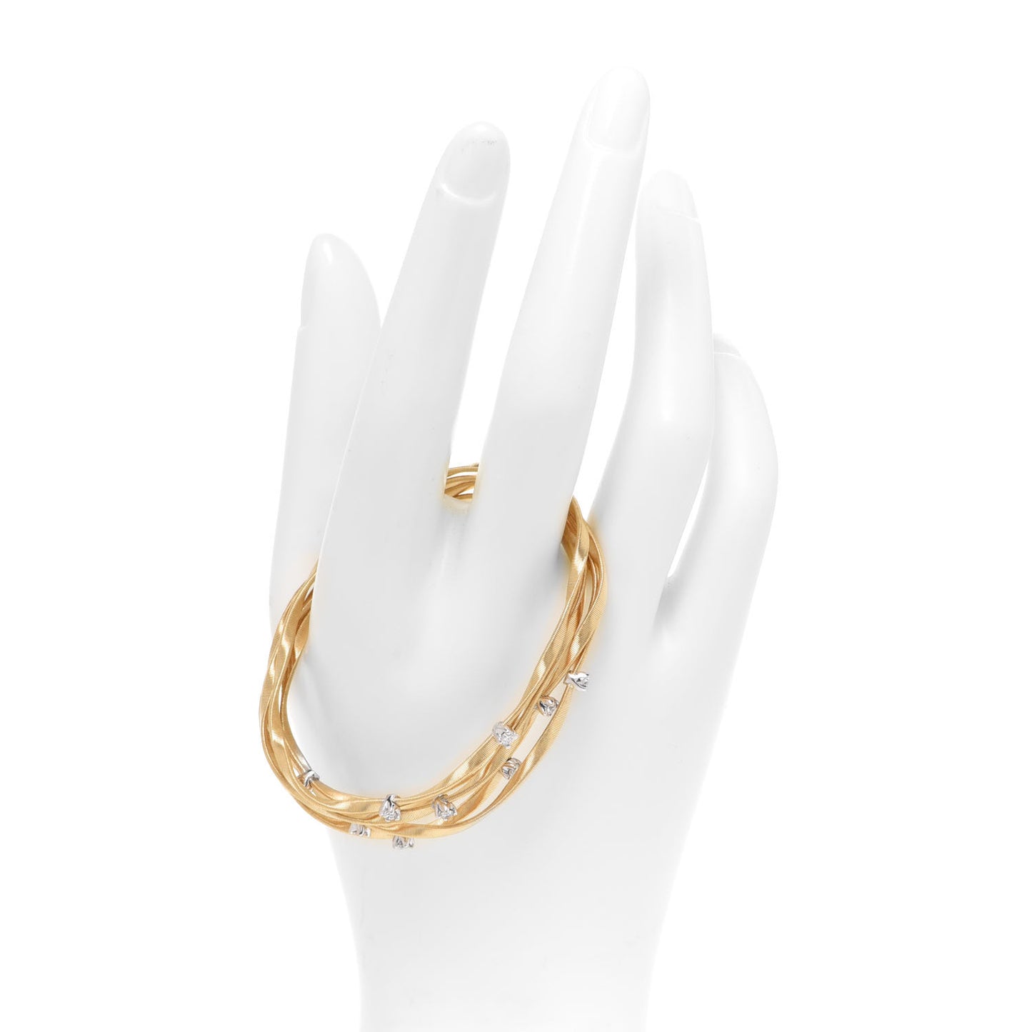 18K Yellow Gold Diamond Marrakech Five Strand Bracelet