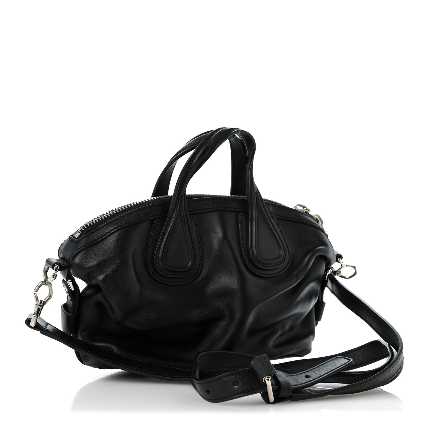Waxed Calfskin Micro Nightingale Black