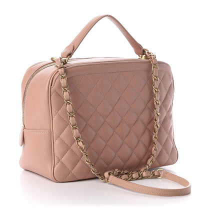 Chanel Calfskin Quilted CC Medium Vanity Case Beige 3 of 11