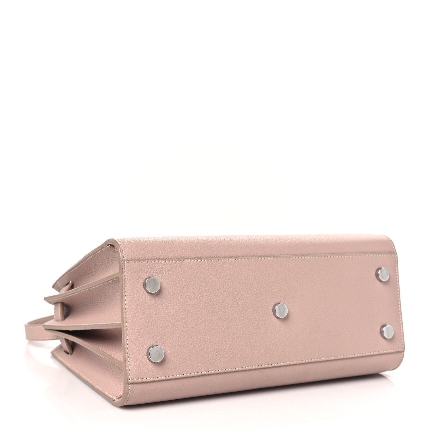 Saint Laurent Grained Calfskin Baby Sac De Jour Souple Rose 5 of 18