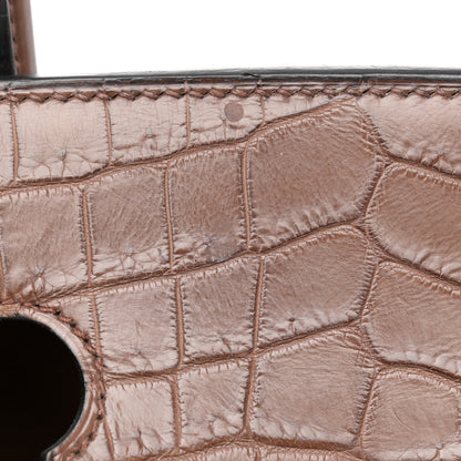 Hermes Matte Niloticus Crocodile Birkin 35 Alezan 8 of 13