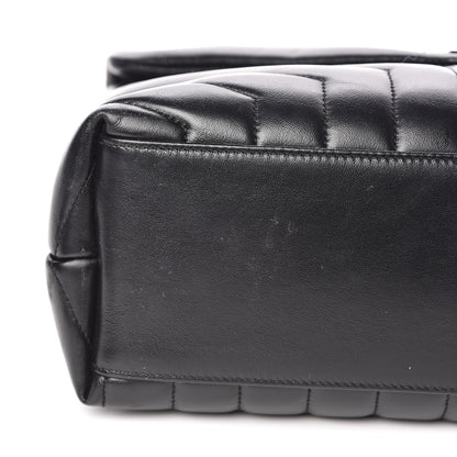 Saint Laurent Calfskin Y Quilted Monogram Medium Loulou Chain Satchel Black 15 of 15