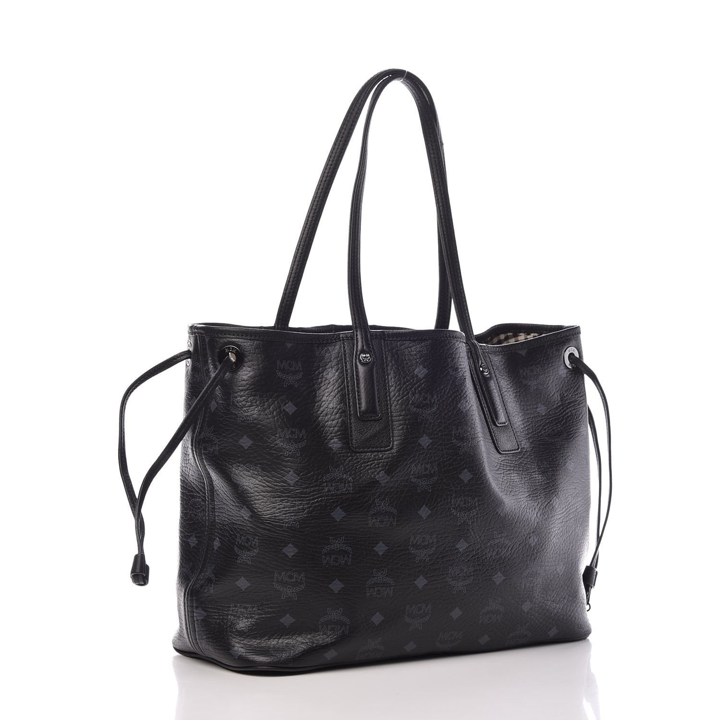 Visetos Medium Liz Reversible Shopper Tote Black