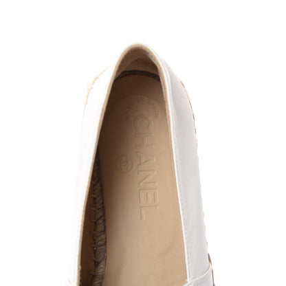 Chanel Lambskin CC Espadrilles 36 White Black 8 of 11