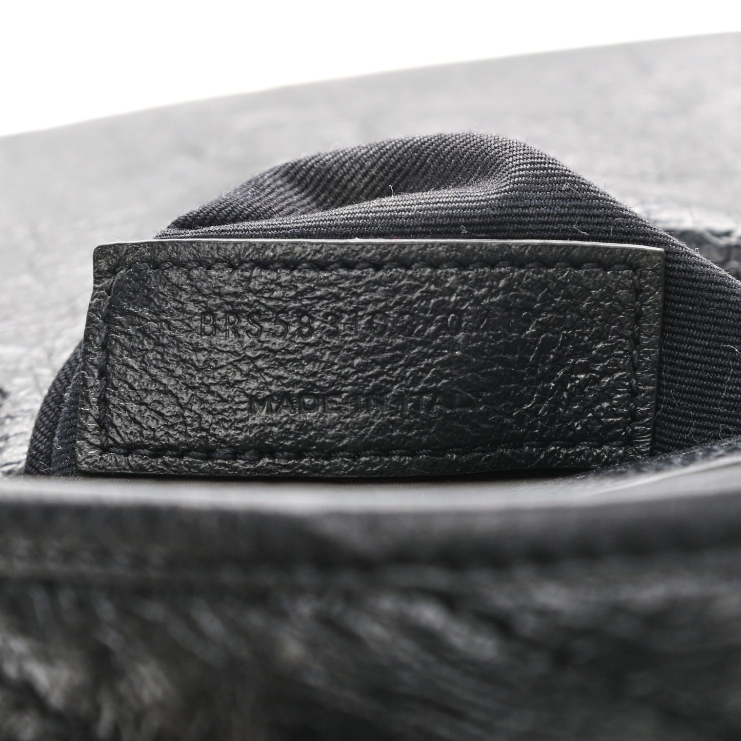 Crinkled Calfskin Matelasse Monogram Niki Chain Wallet Black