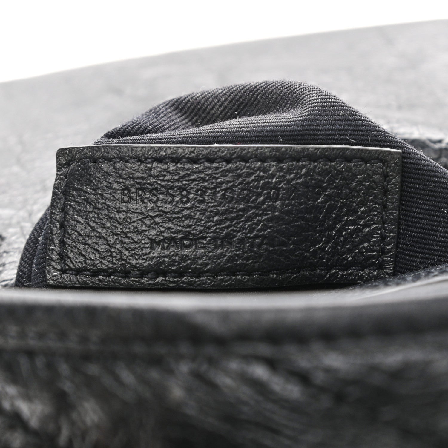 Saint Laurent Crinkled Calfskin Matelasse Monogram Niki Chain Wallet Black 7 of 12