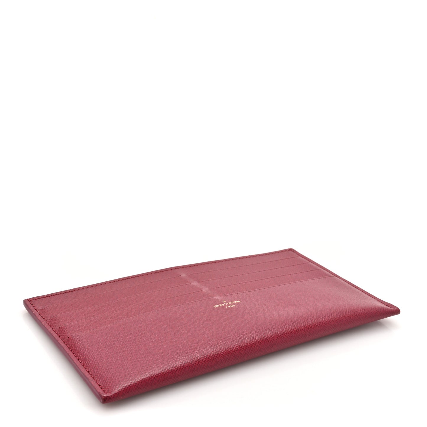 Calfskin Felicie Card Holder Insert Fuchsia