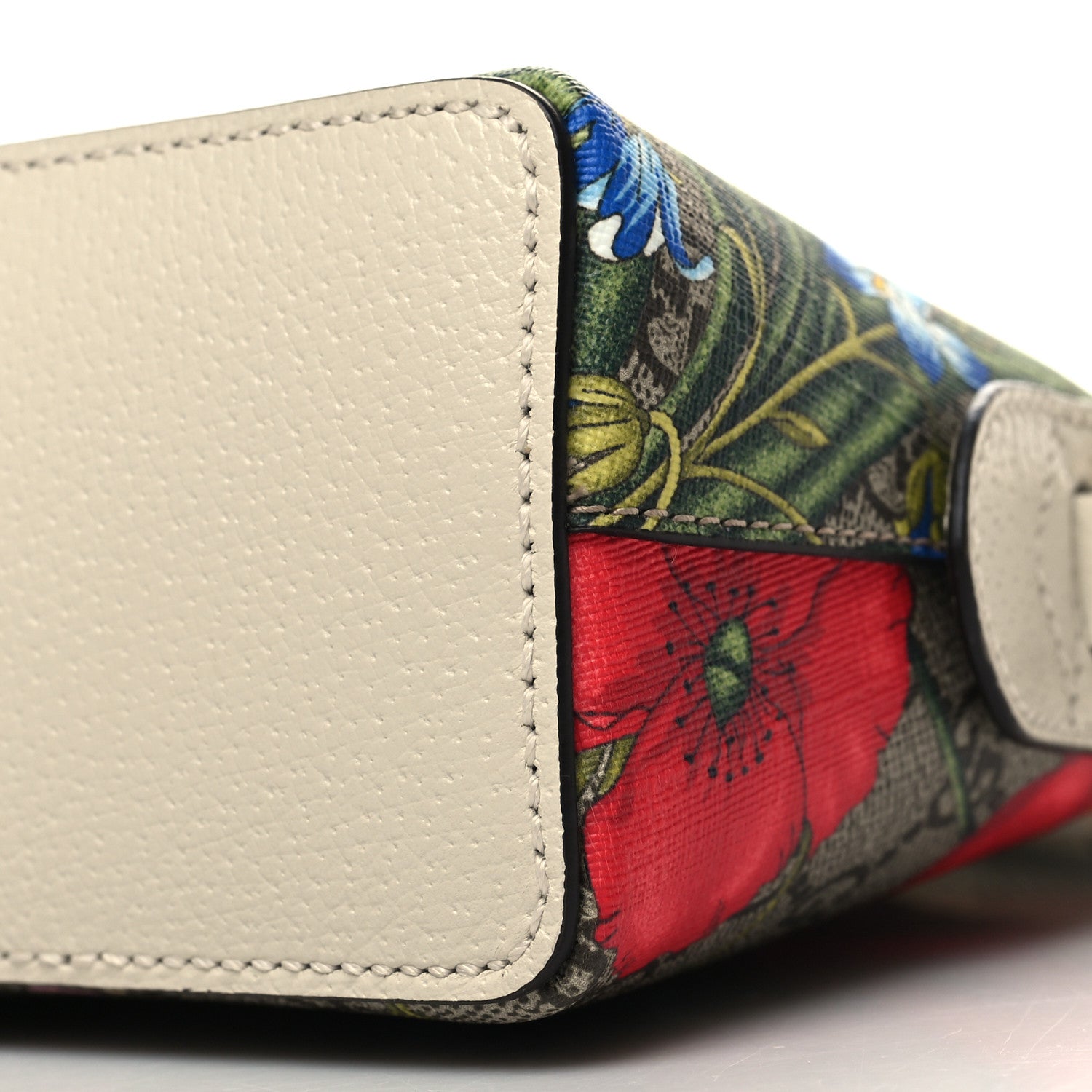 Gucci GG Supreme Monogram Flora Web GG Small Ophidia Dome Shoulder Bag White 10 of 10