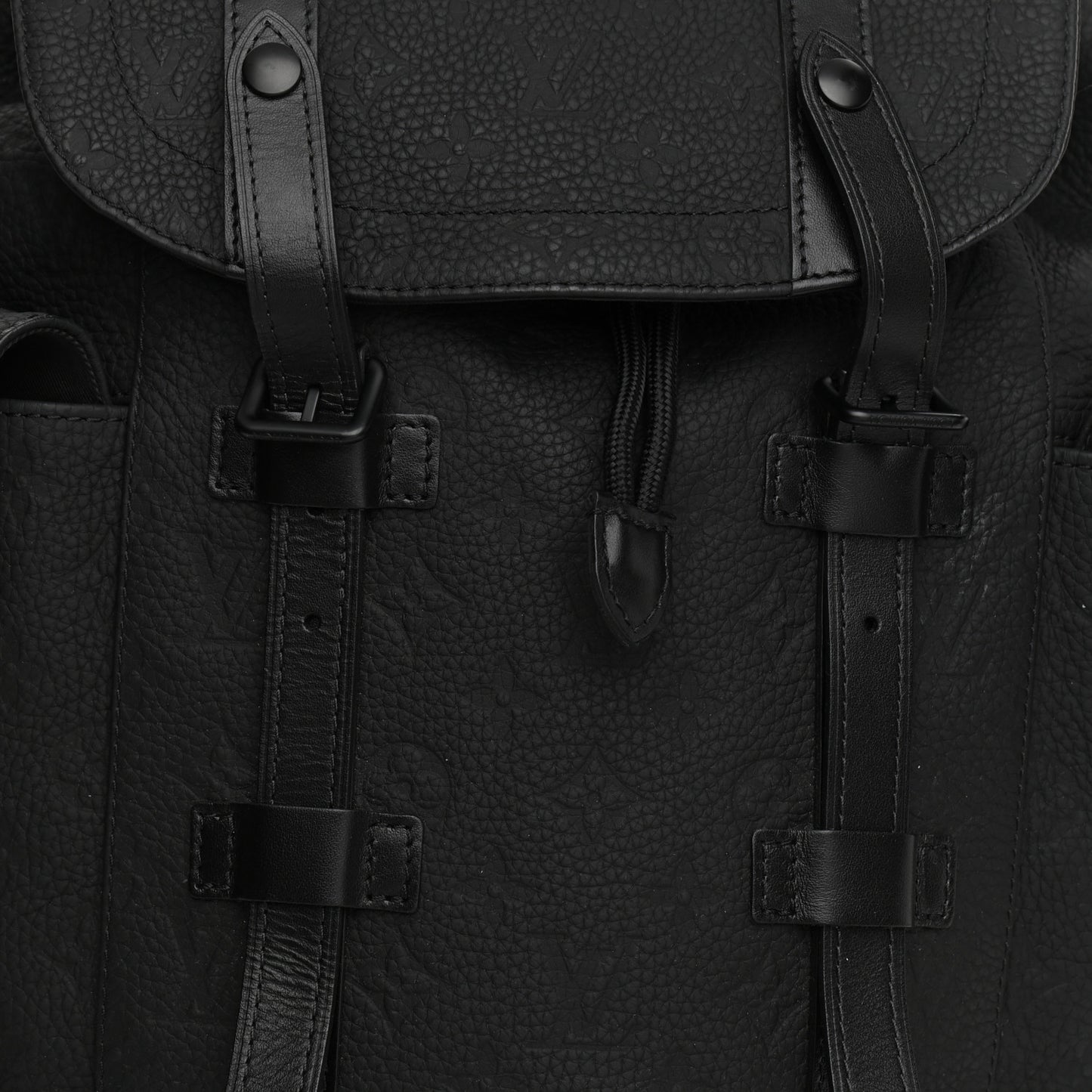 Taurillon Monogram Christopher MM Backpack Black