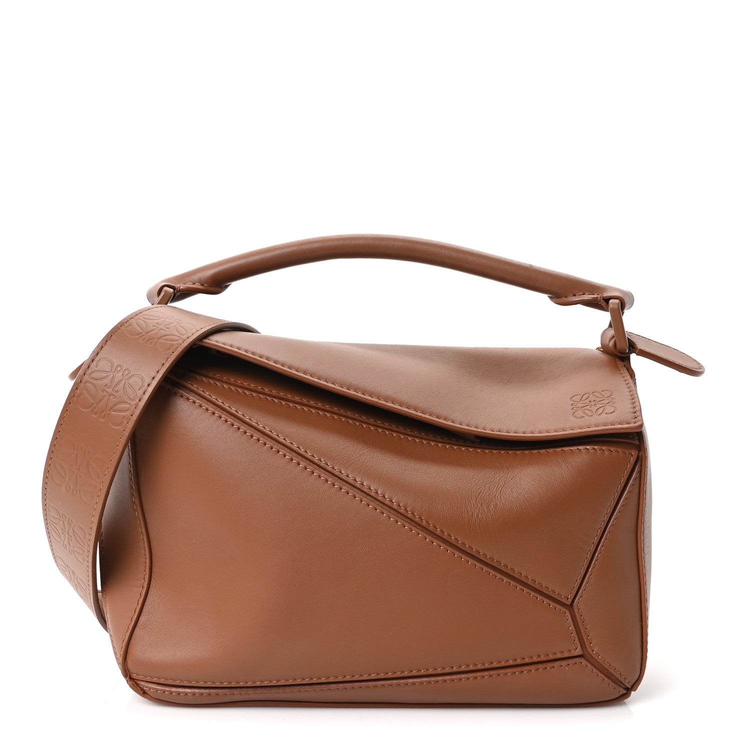 Loewe Satin Calfskin Small Puzzle Bag Pecan 1 of 9