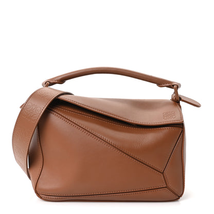 Loewe Satin Calfskin Small Puzzle Bag Pecan 1 of 9