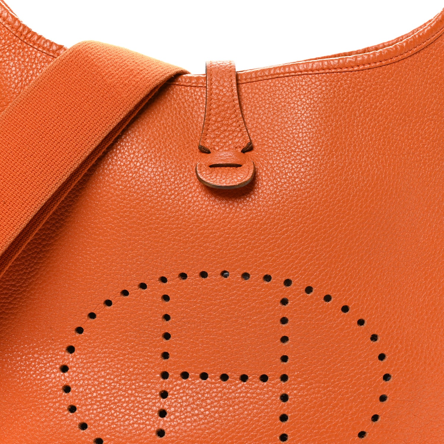 Hermes Taurillon Clemence Evelyne III PM Orange 8 of 10
