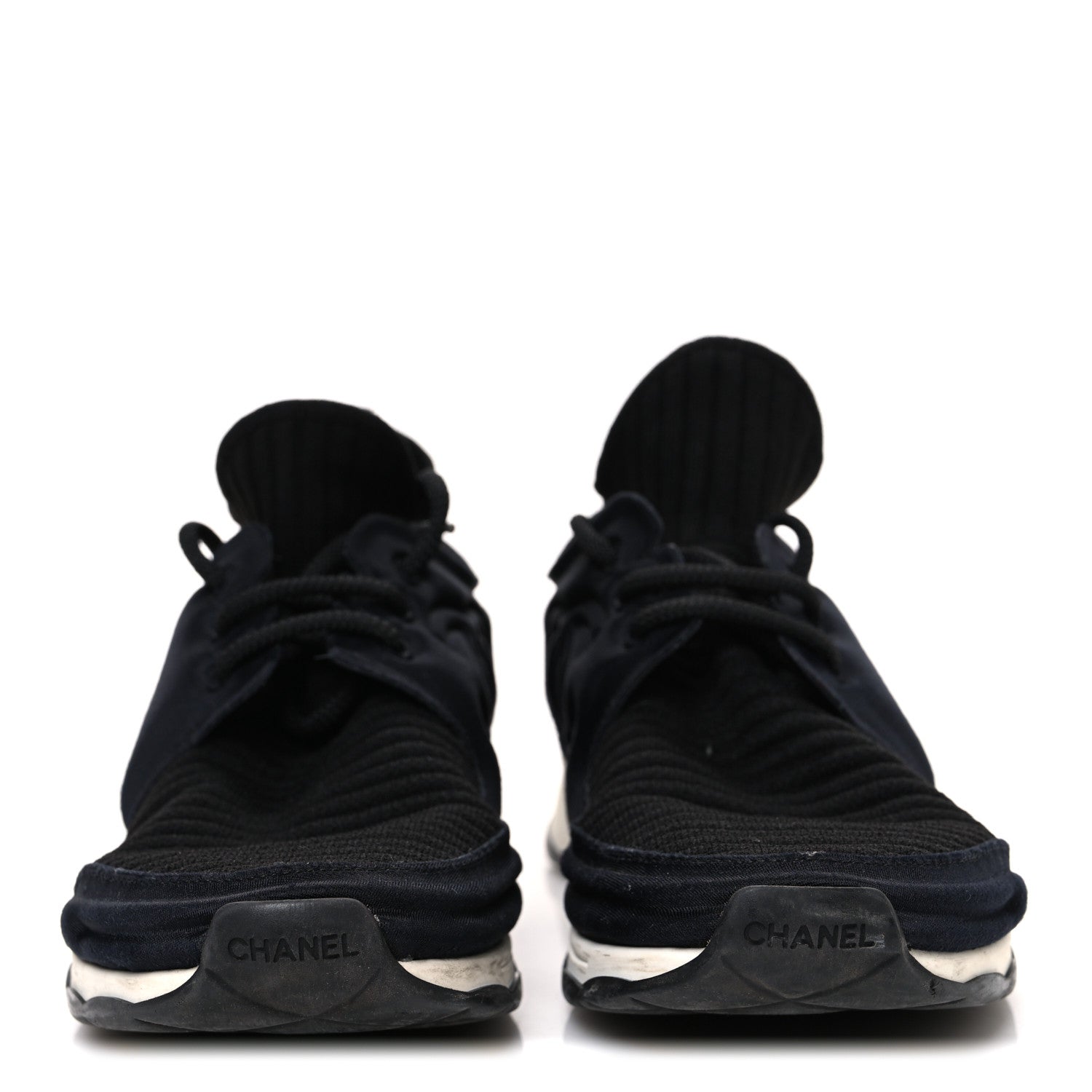 Chanel Stretch Fabric CC Sneakers 36 Black 1752553 – FASHIONPHILE