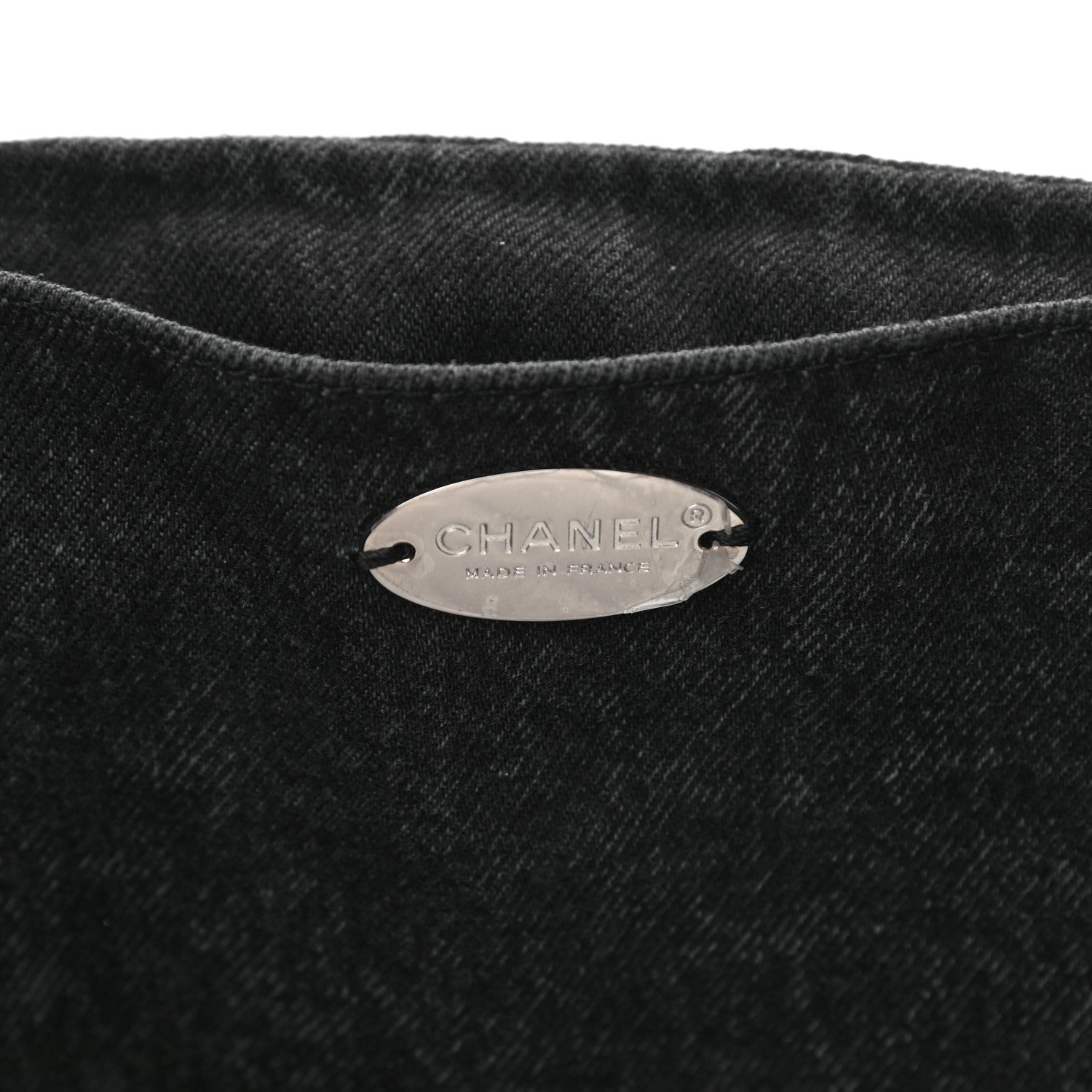 Chanel Denim Quilted Denimpression Flap Grey Black 6 of 11