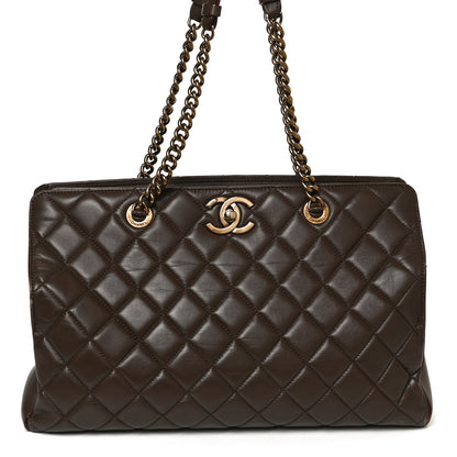 Chanel Calfskin Quilted Perfect Edge Tote Brown 7 of 9