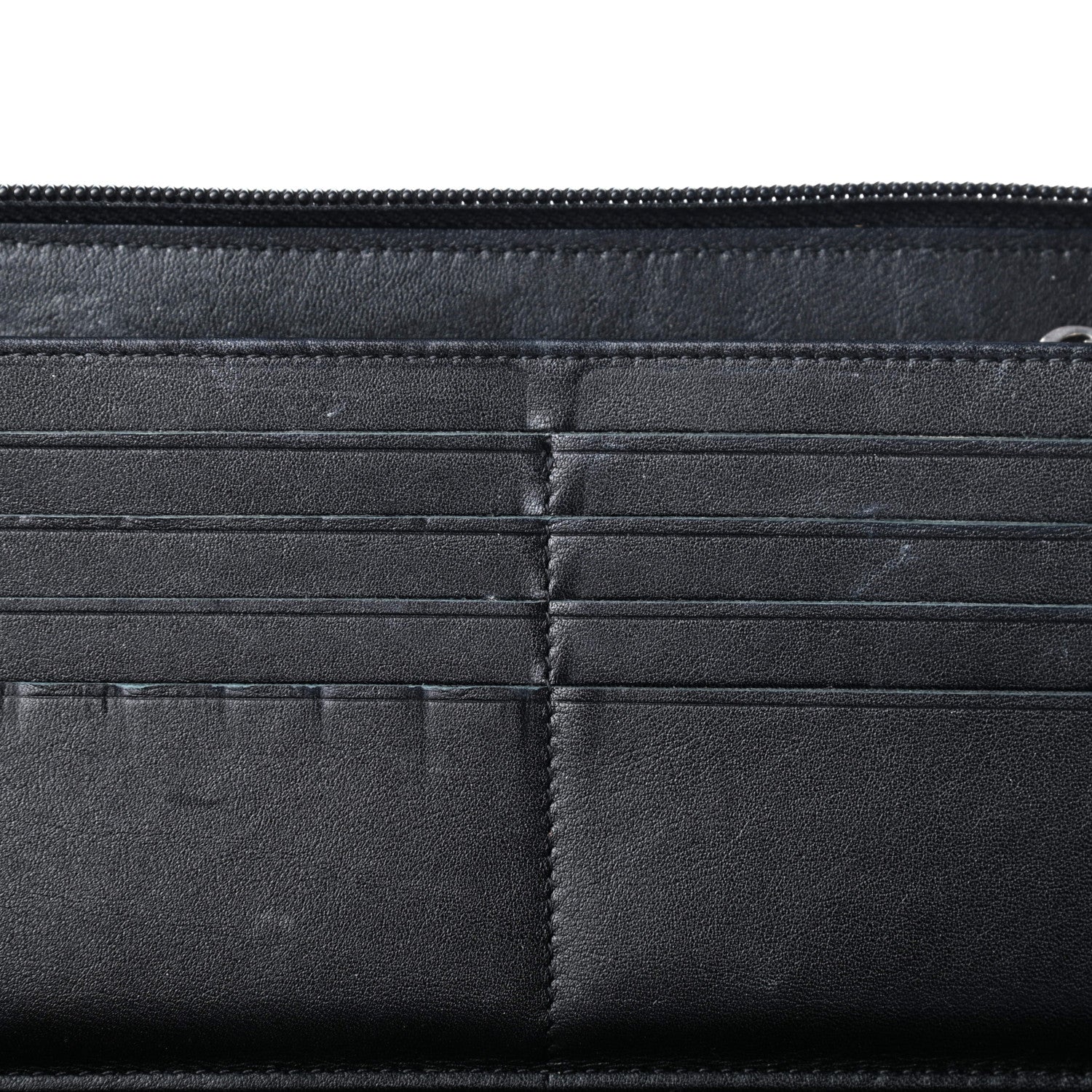 Chanel Caviar Large Timeless CC Zip Around Organizer Wallet Black 9 of 12
