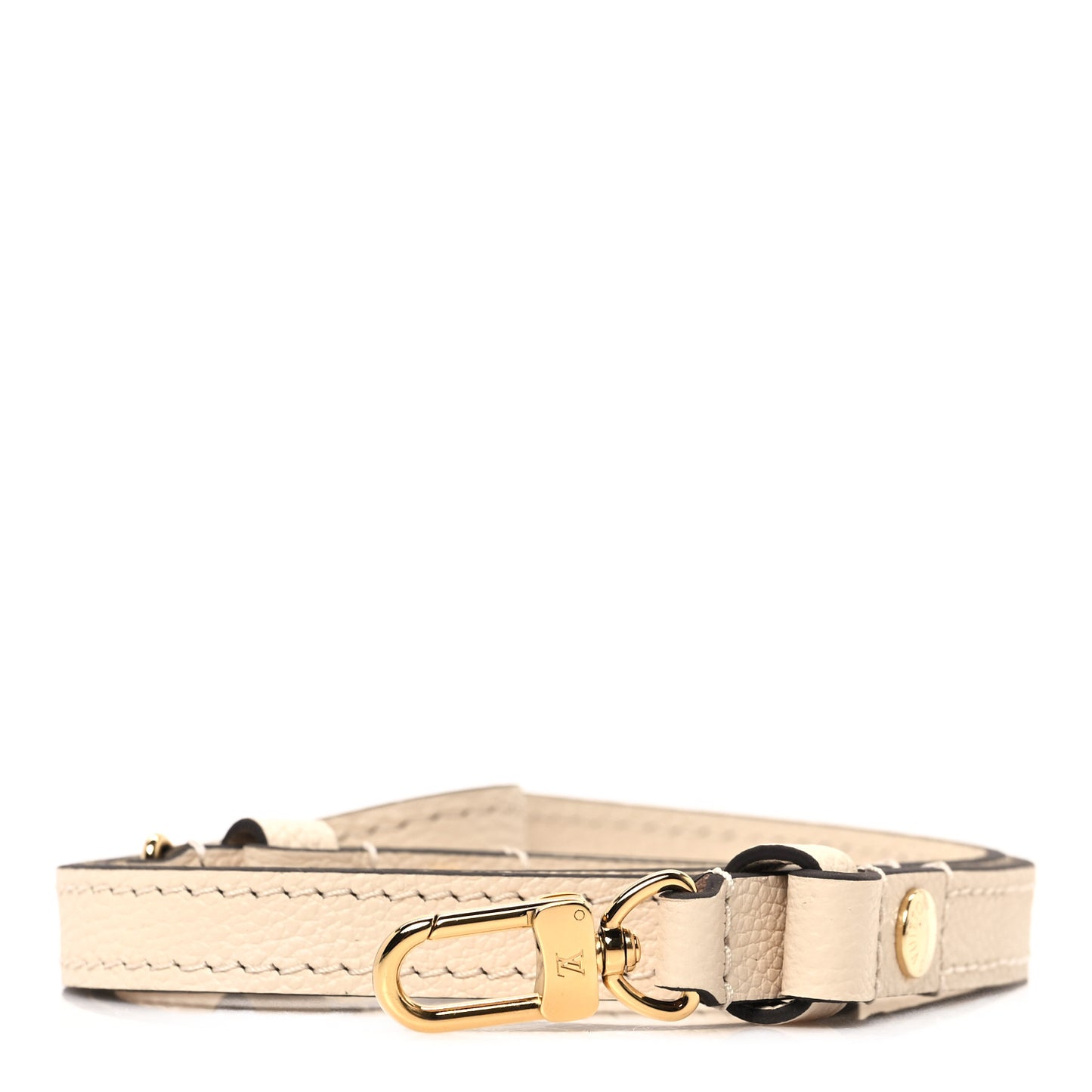 Grained Calfskin Ivy Wallet On Chain Shoulder Strap Cream