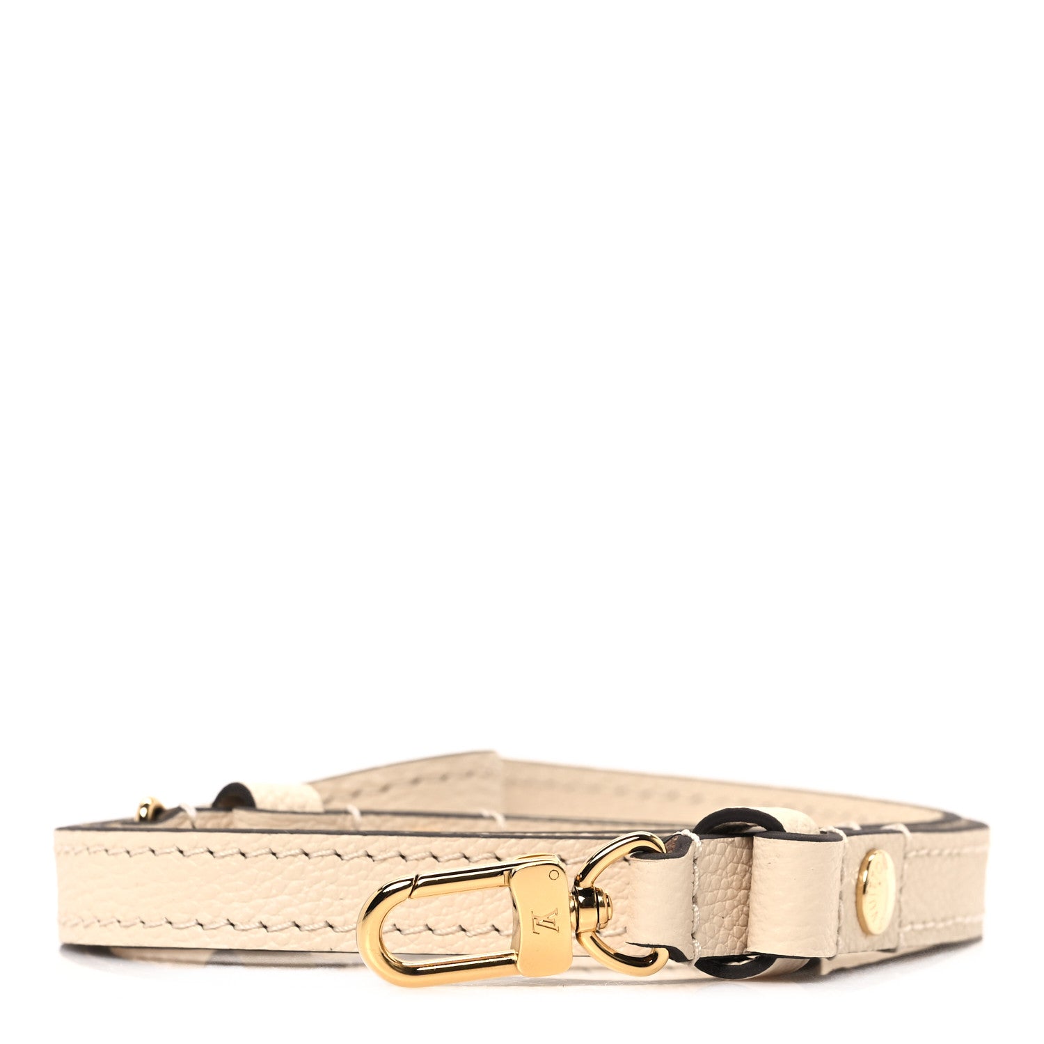 Louis Vuitton Grained Calfskin Ivy Wallet On Chain Shoulder Strap Cream 1 of 3