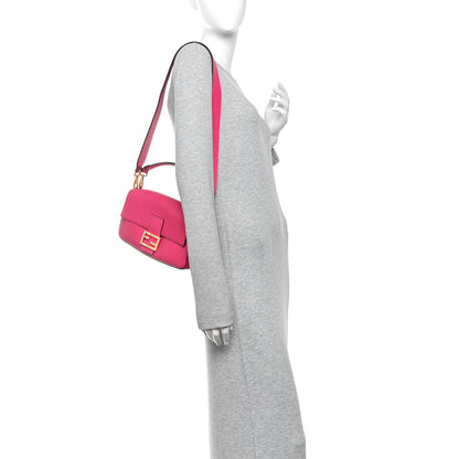 Fendi Cuoio Romano Selleria Baguette Fuxia 2 of 9