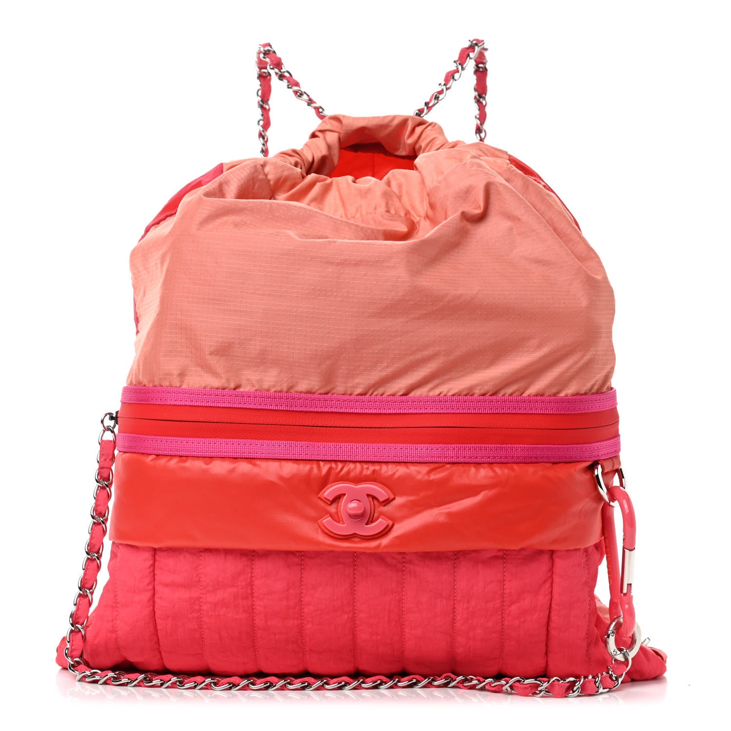 Chanel Nylon Coco Sport Drawstring Backpack Pink 1 of 5