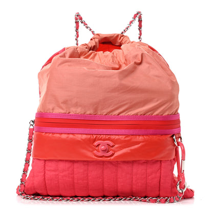 Chanel Nylon Coco Sport Drawstring Backpack Pink 1 of 5