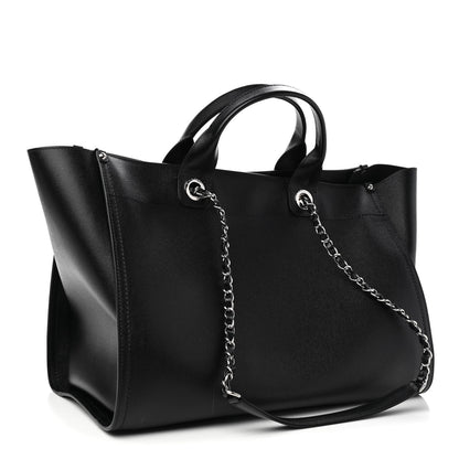 Chanel Caviar Medium Studded Deauville Tote Black 3 of 9