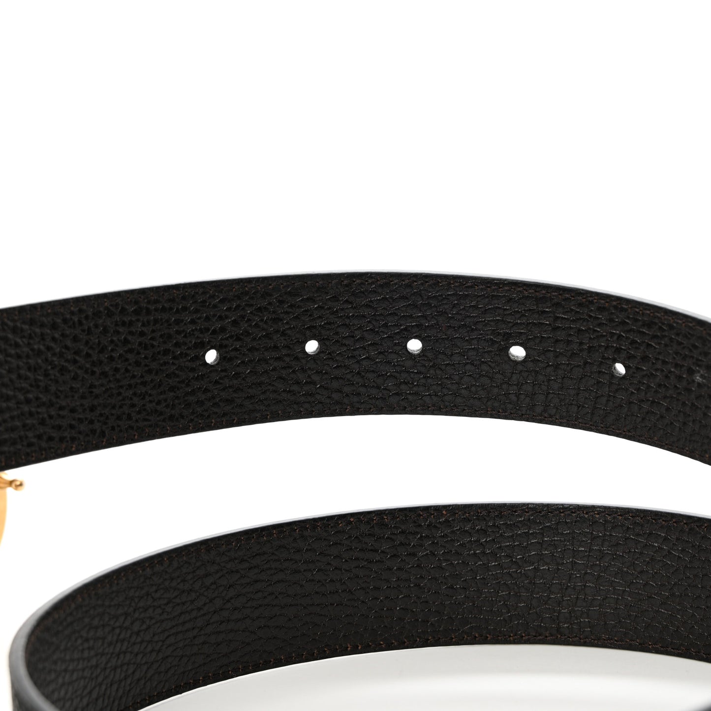 Calfskin Double G Reversible 37mm Belt 120 48 Black Cocoa