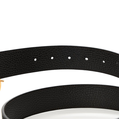 Gucci Calfskin Double G Reversible 37mm Belt 120 48 Black Cocoa 9 of 10