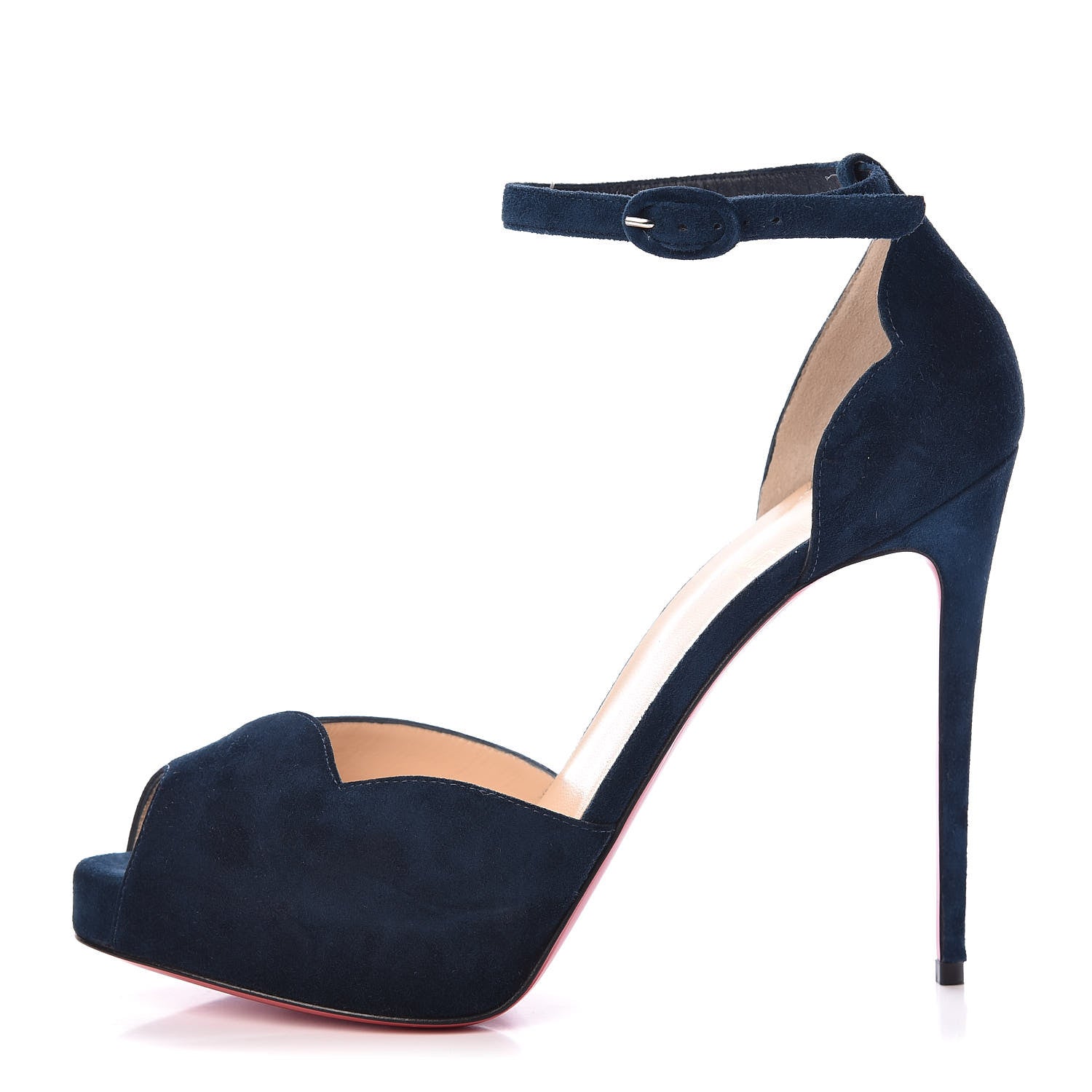Christian Louboutin Suede Aketata 120 Pumps 39.5 Quartz 1 of 8