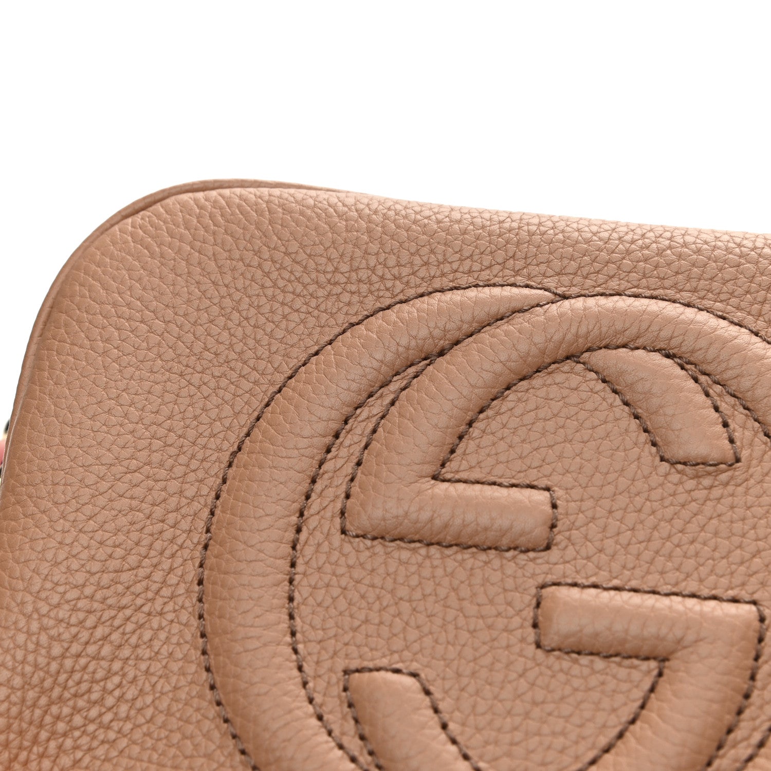 Gucci Pebbled Calfskin Small Soho Disco Bag Camelia 10 of 10