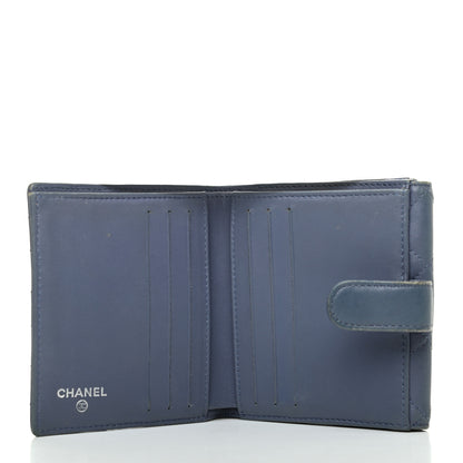 Chanel Lambskin Quilted Compact French Flap Wallet Lavender 5 of 11