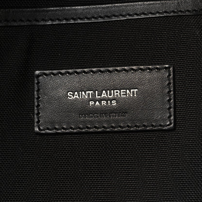 Saint Laurent Canvas Zebra Print City Backpack Yellow Black 6 of 14