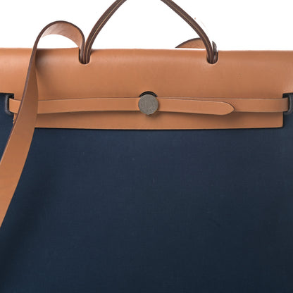 Hermes Toile Vache Hunter Herbag Zip 39 MM Bleu De Malte 8 of 13