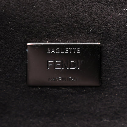 Fendi Lambskin Studded Heart Micro Baguette Black 6 of 12
