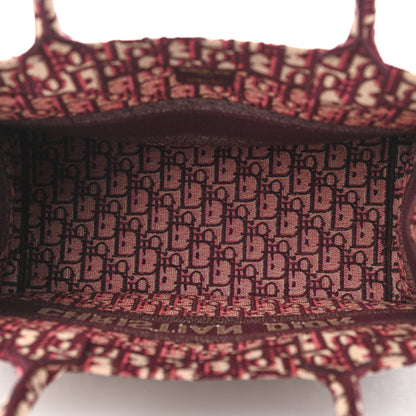 Christian Dior Oblique Medium Book Tote Burgundy Multicolor 4 of 9